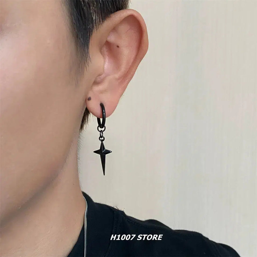 Star Cross Pendant Earrings