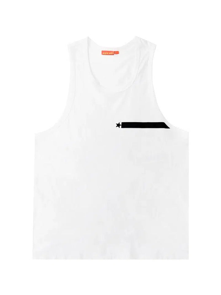 Star Emblem Slim-Fit Vest