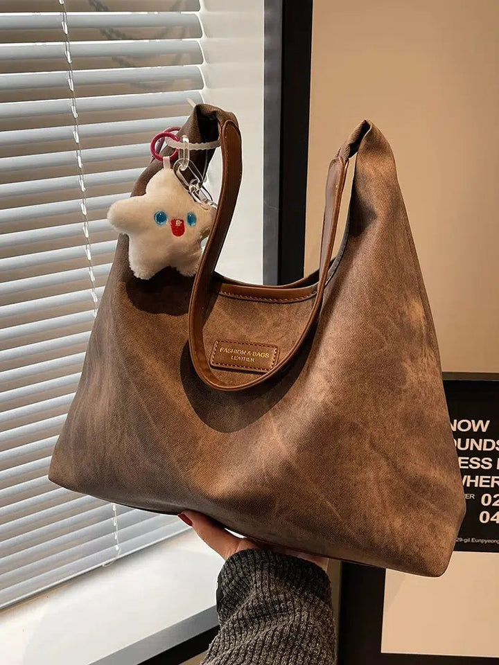 Star Plushie Denim Shoulder Bag