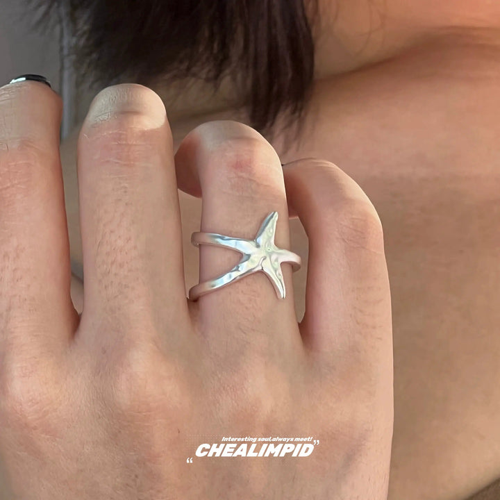 Starfish Spiral Ring