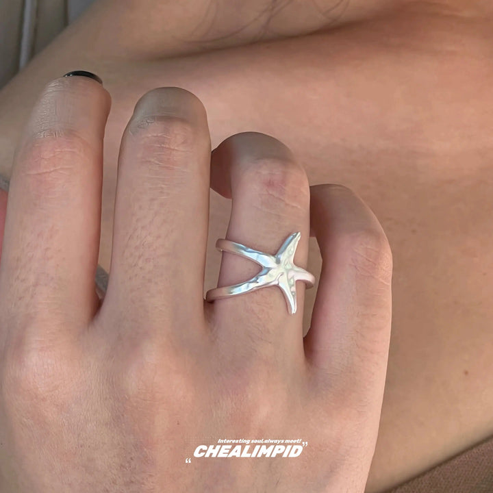 Starfish Spiral Ring