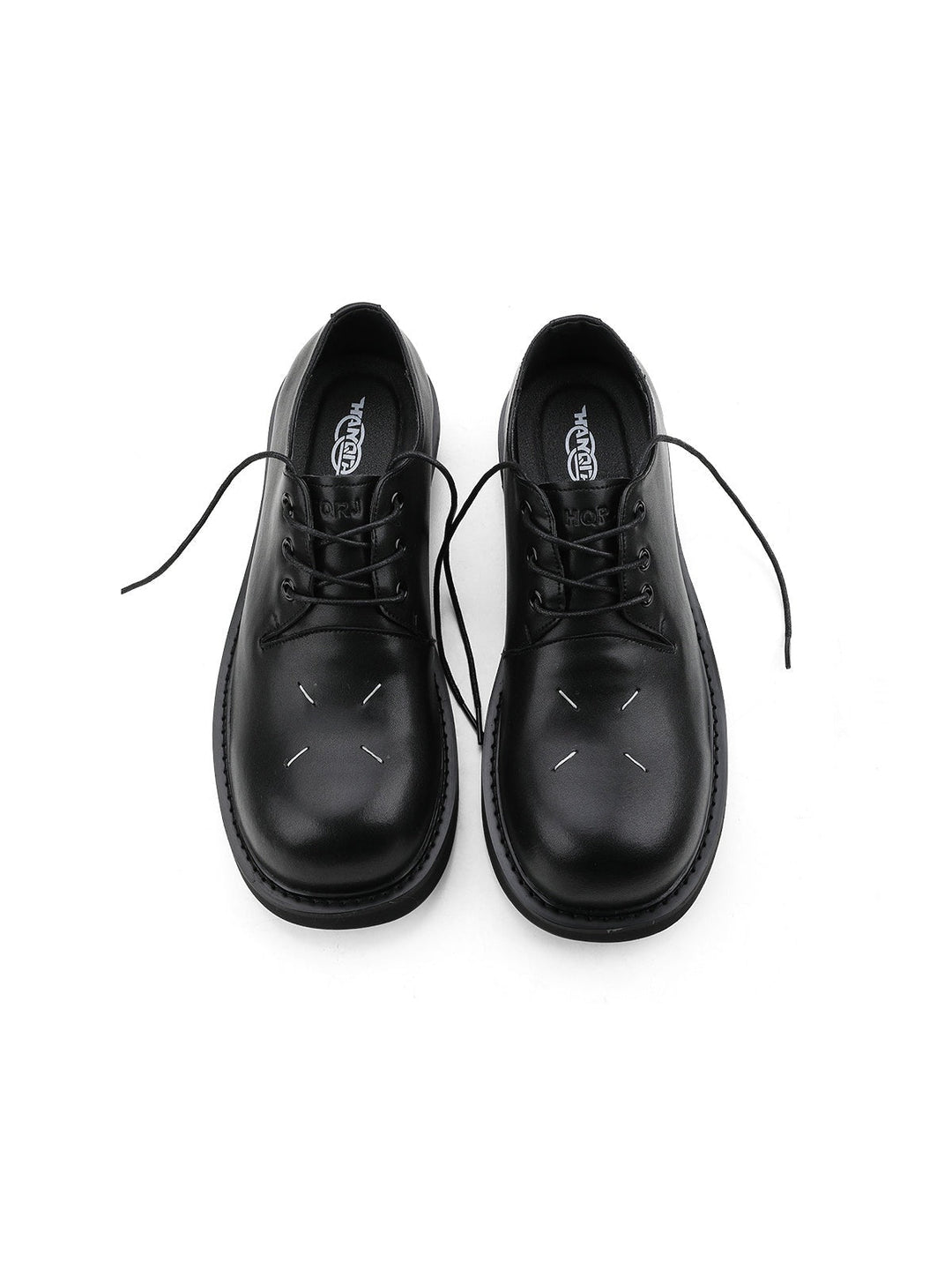 Stitching Design Black Dress Shoes