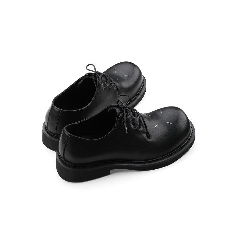 Stitching Design Black Dress Shoes