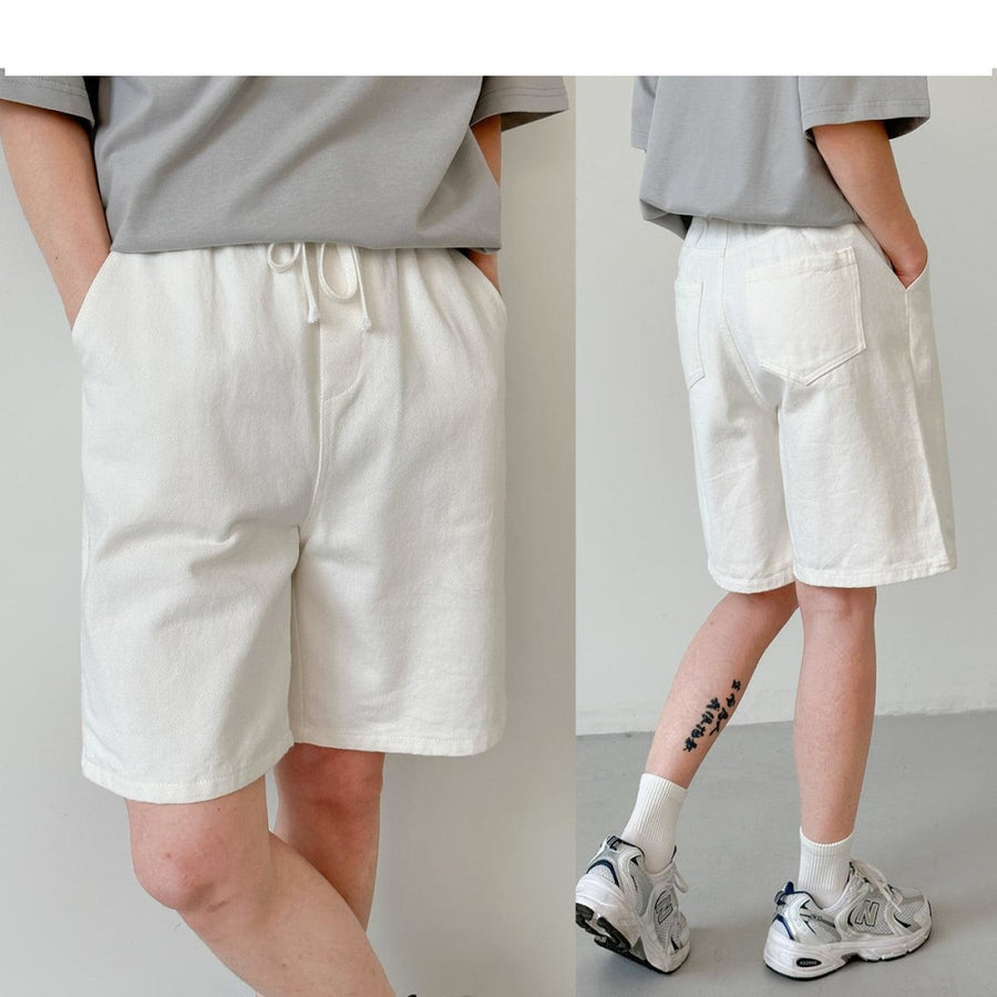 Straight Cotton Casual Shorts