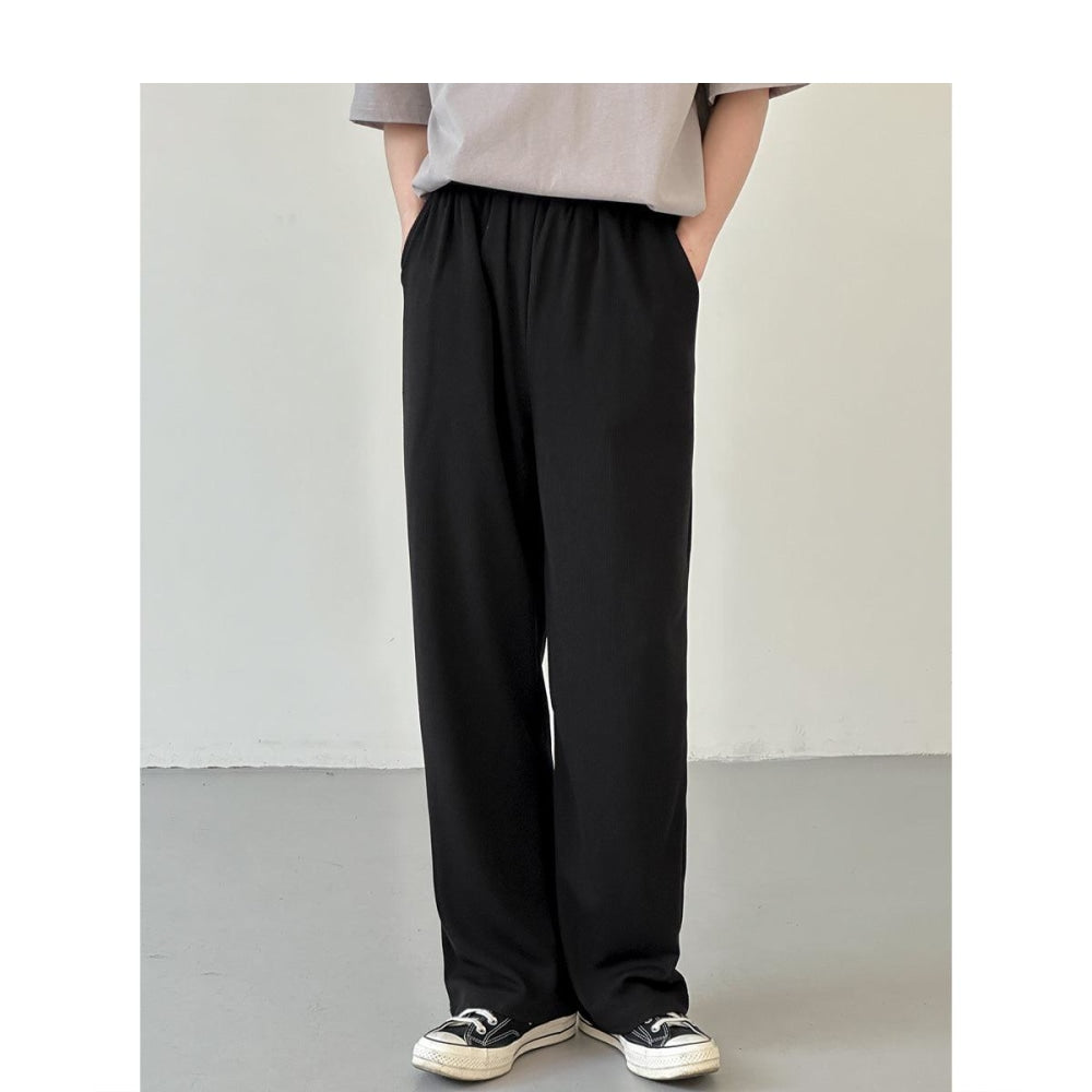 Straight Drape Knitted Pants