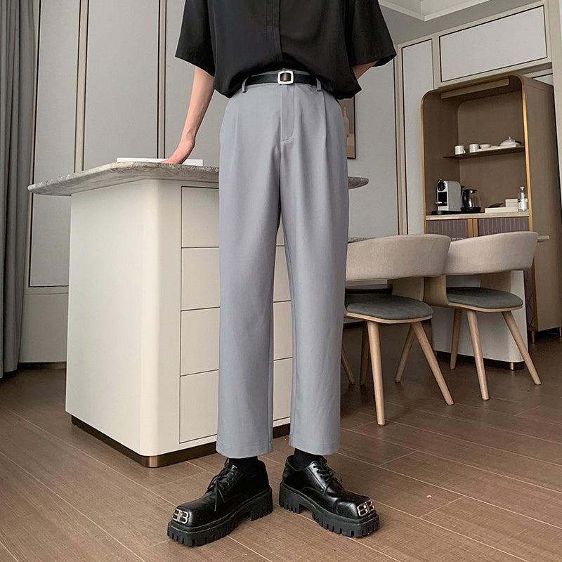 Straight Drape Suit Pants – The Korean Fashion