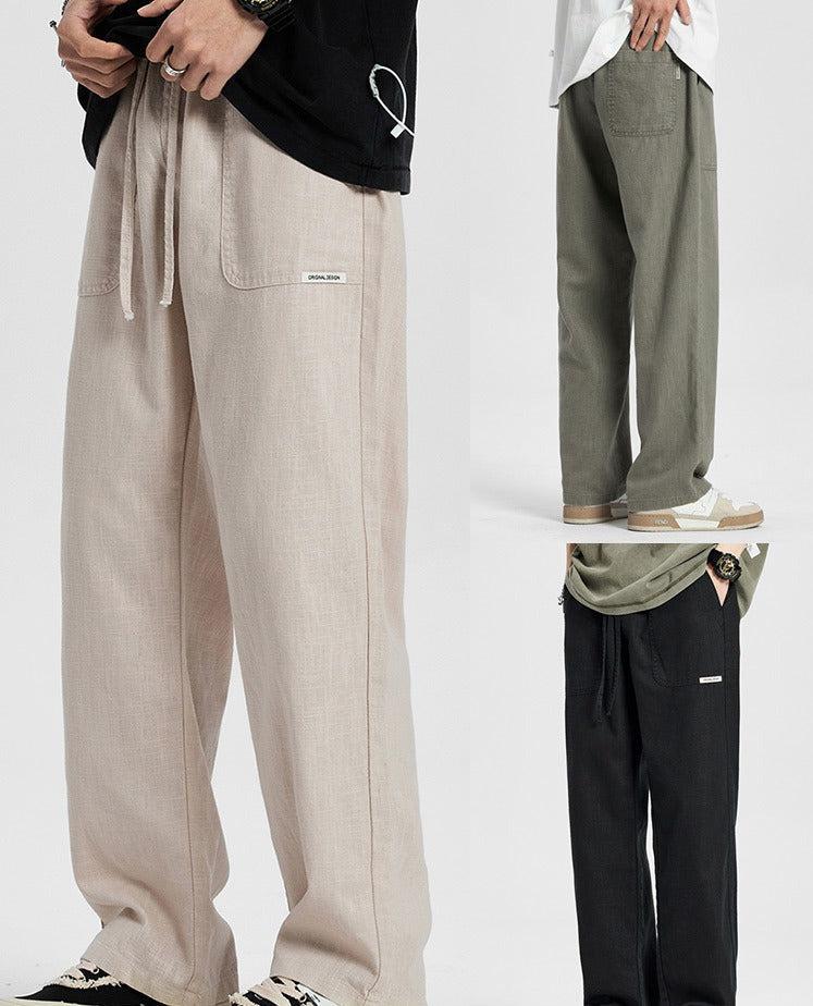 Straight Fit Drawstring Pants