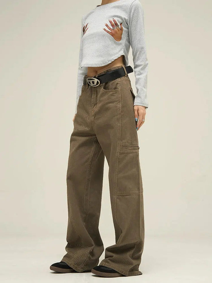 Straight-leg Cargo Jeans