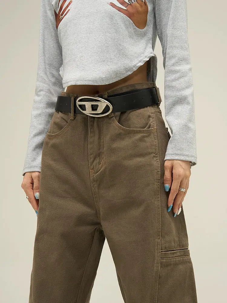 Straight-leg Cargo Jeans