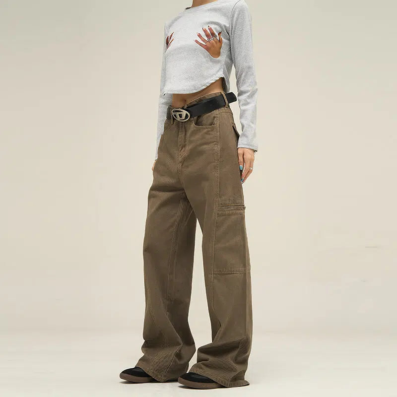 Straight-leg Cargo Jeans