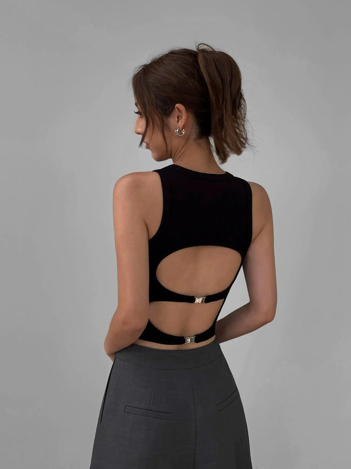 Stretch Backless Tank Top