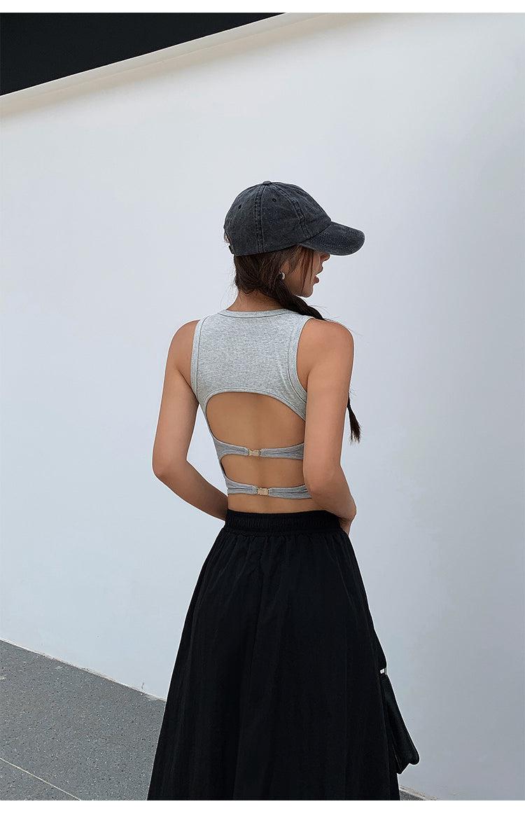 Stretch Backless Tank Top