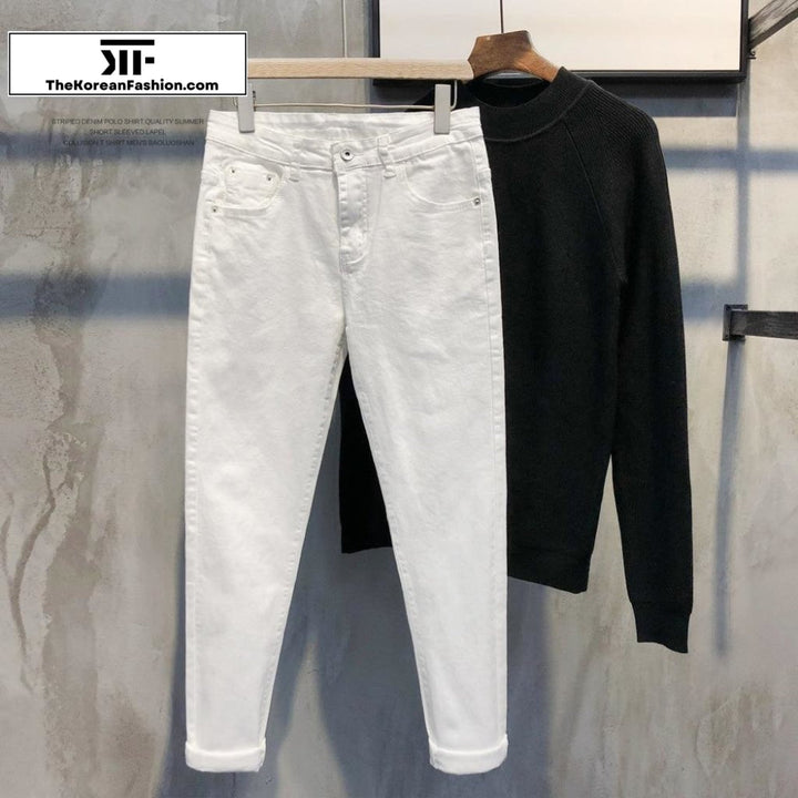 Stretch Elastic Slim Jeans