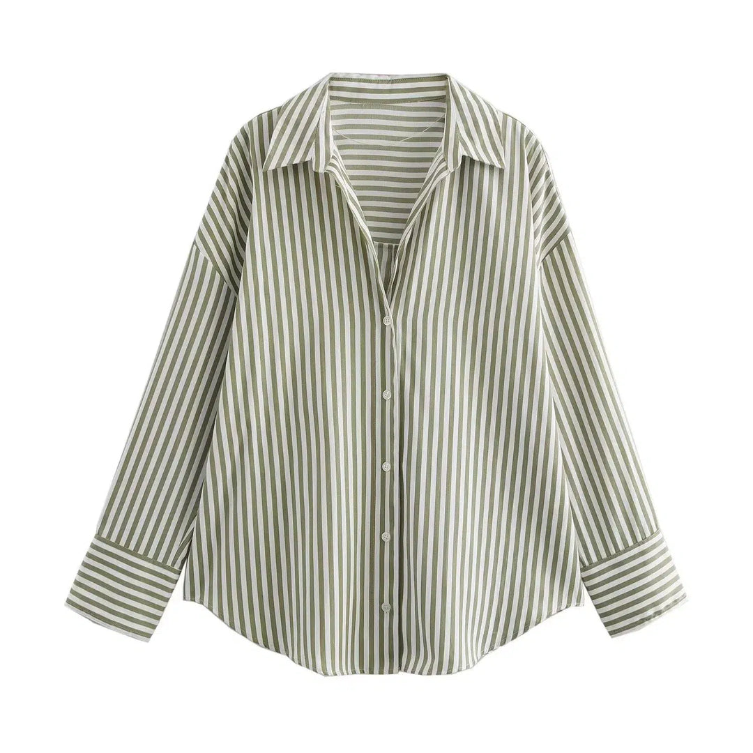 Striped Button-Up Shirts