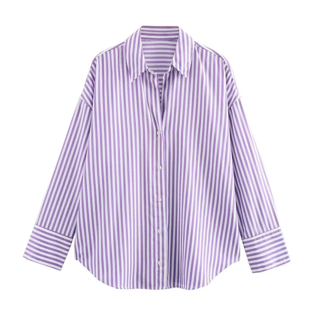 Striped Button-Up Shirts