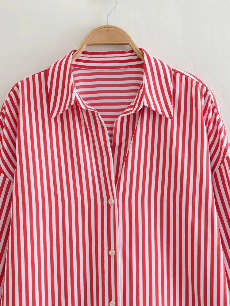 Striped Button-Up Shirts