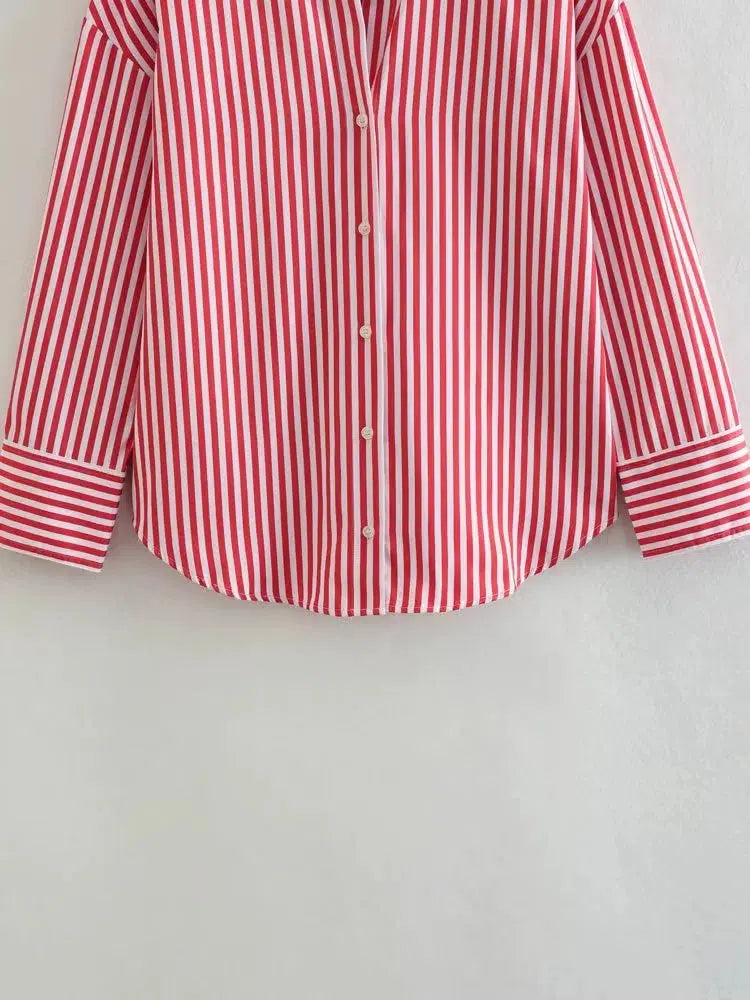 Striped Button-Up Shirts