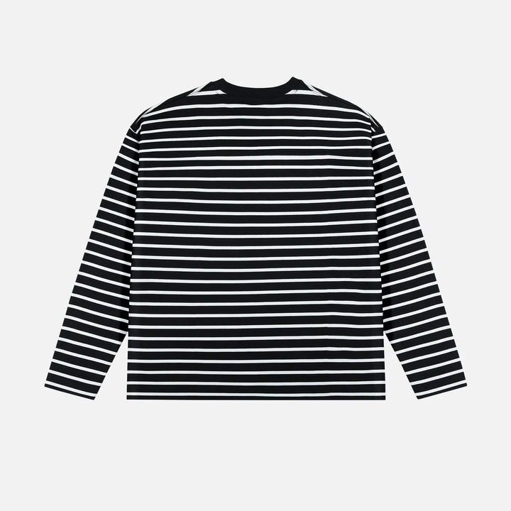 Striped Crew Neck Sweatshirt