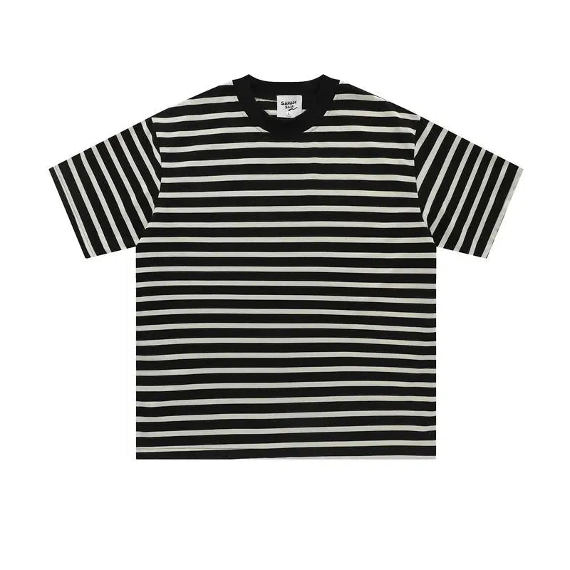 Striped Crew Neck T-shirt