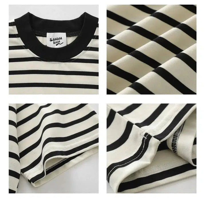 Striped Crew Neck T-shirt