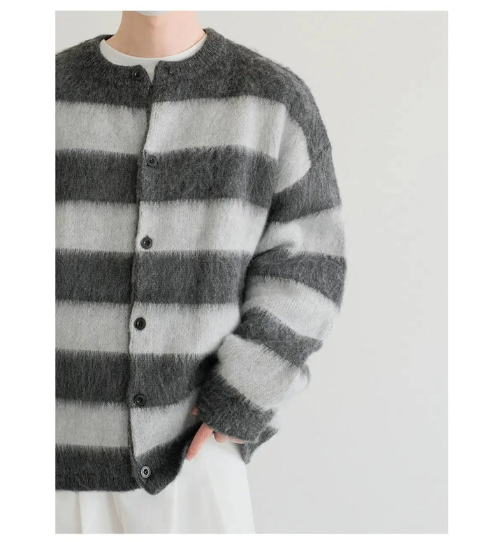 Striped Knit Cardigan