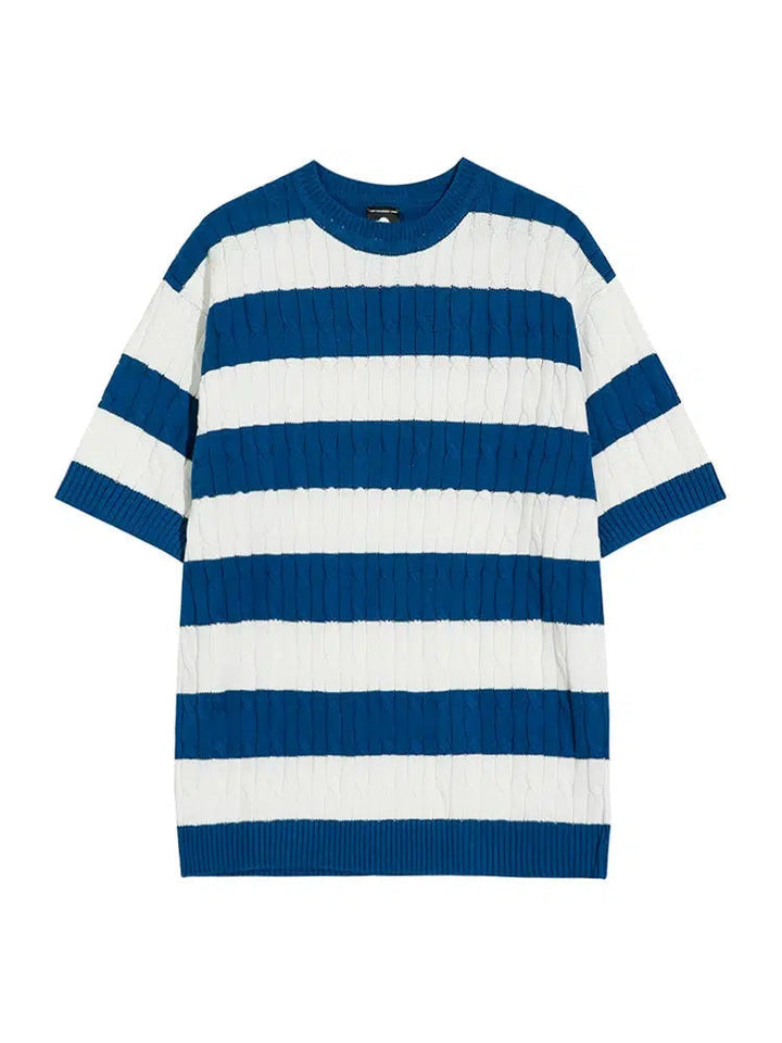 Striped Knit Sweater T-shirt