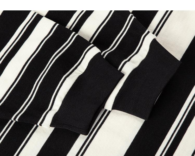 Striped Long Sleeve Polo Shirt