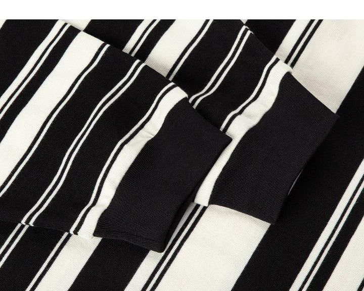 Striped Long Sleeve Polo Shirt