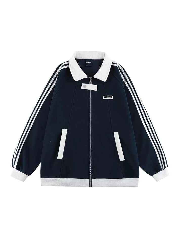 Stylish Stripes Athletic Jacket