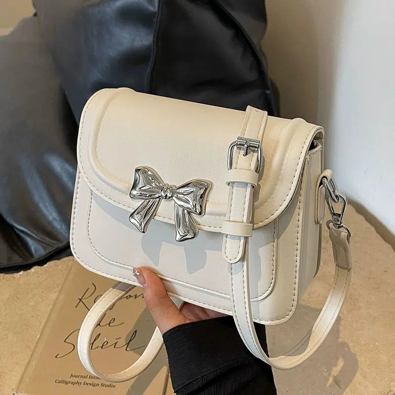 Stylish Bow Accent Crossbody Bag