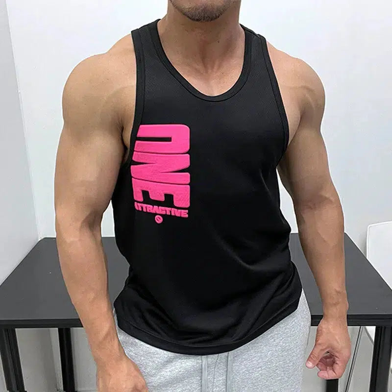 Stylish Graphic Athletic Vest