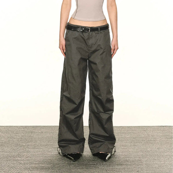 Stylish Mid-Rise Lightweight Fabric Cargo Pants