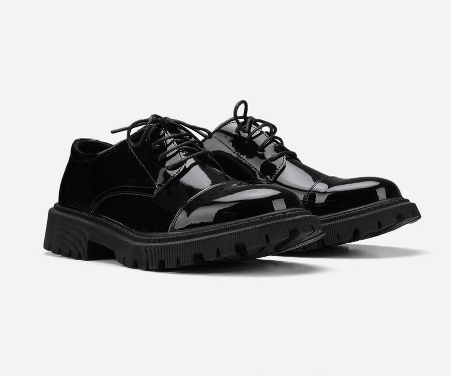 Stylish Patent Leather Casual Shoes