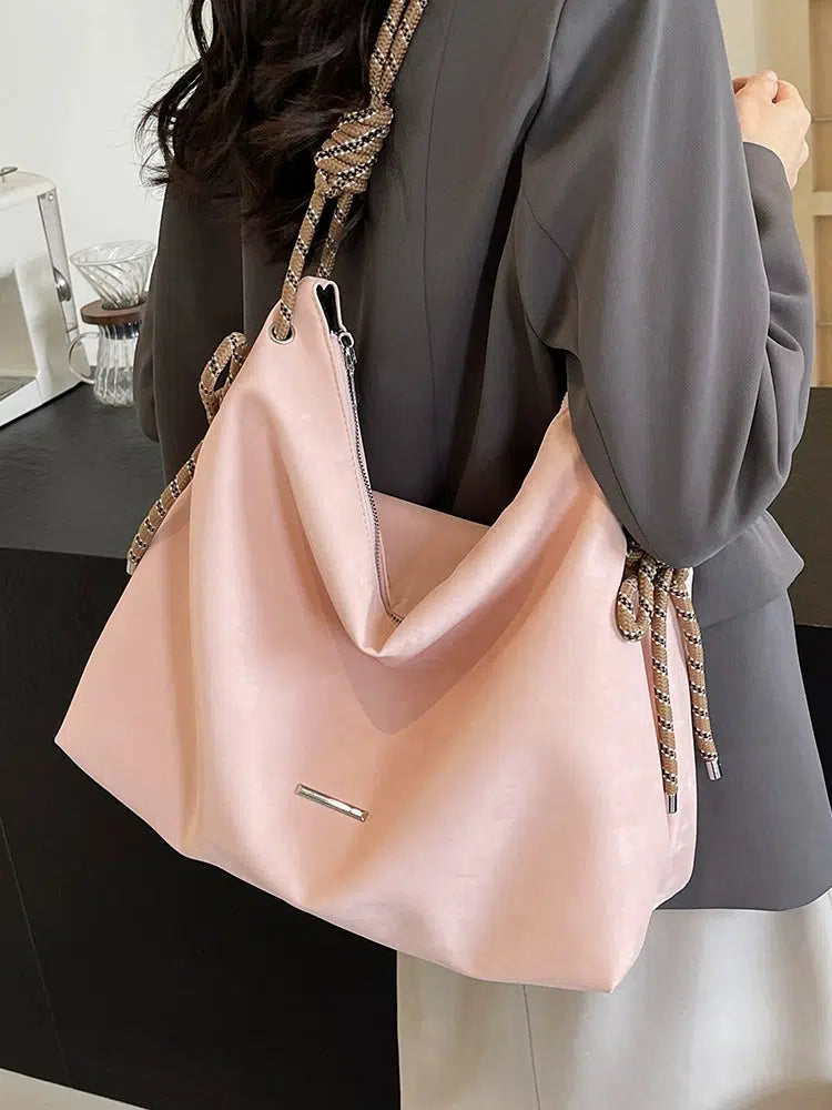 Stylish Rope Handle Shoulder Bag