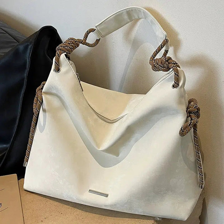 Stylish Rope Handle Shoulder Bag