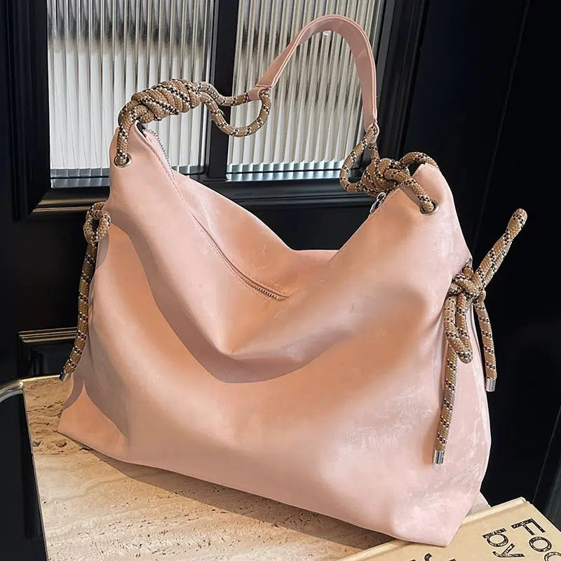 Stylish Rope Handle Shoulder Bag