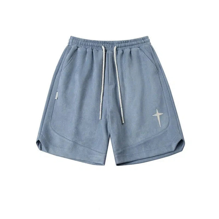 Suede Drawstring Shorts