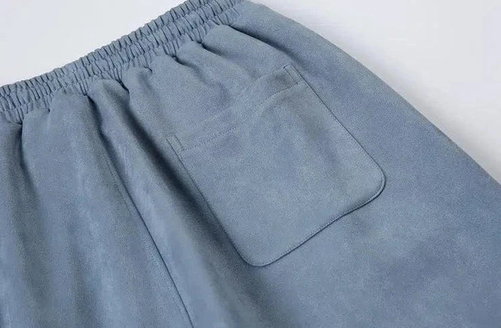 Suede Drawstring Shorts