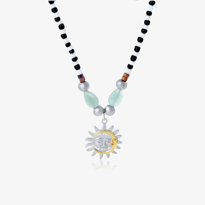 Sun And Moon Pendant Necklace