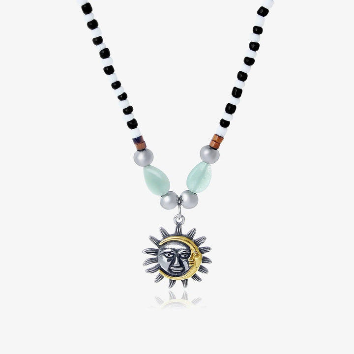 Sun And Moon Pendant Necklace