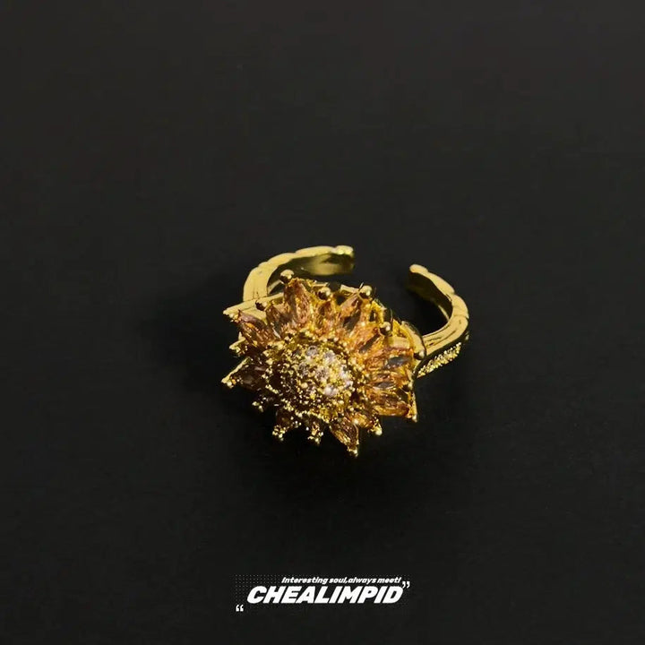 Sunflower Sparkle Ring