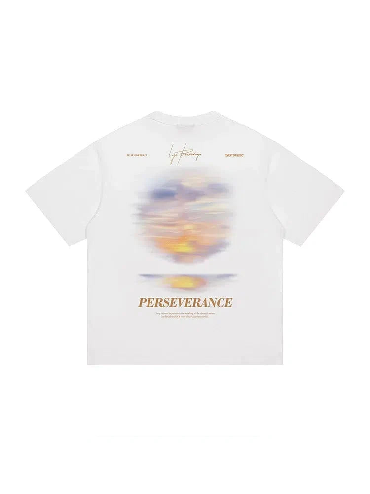 Sunset Print Short Sleeve T-shirt