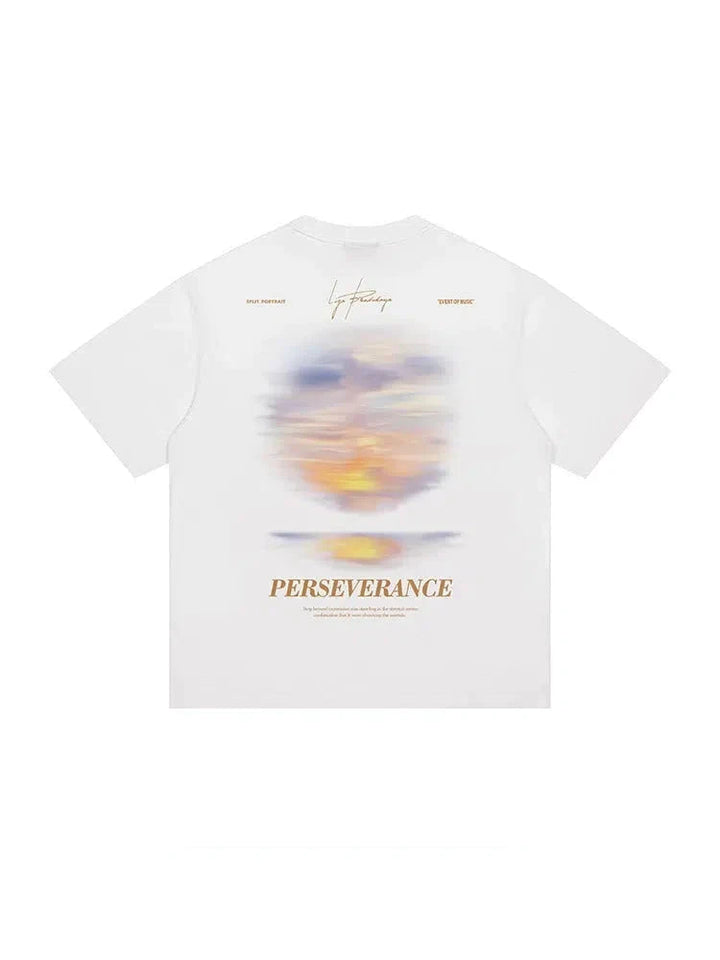 Sunset Print Short Sleeve T-shirt