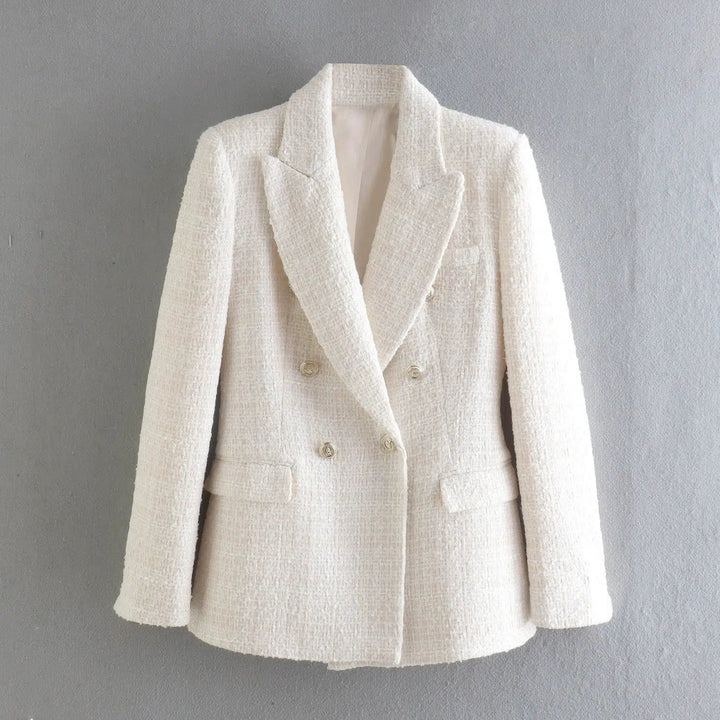 Tailored Double-Breasted Blazer