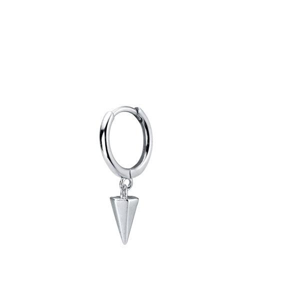 Tapered Drop Hoop Earrings