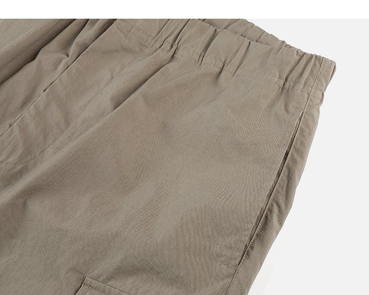 Tapered Elastic Waist Cargo Pants