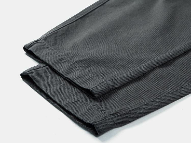 Tapered Elastic Waist Washed Pants