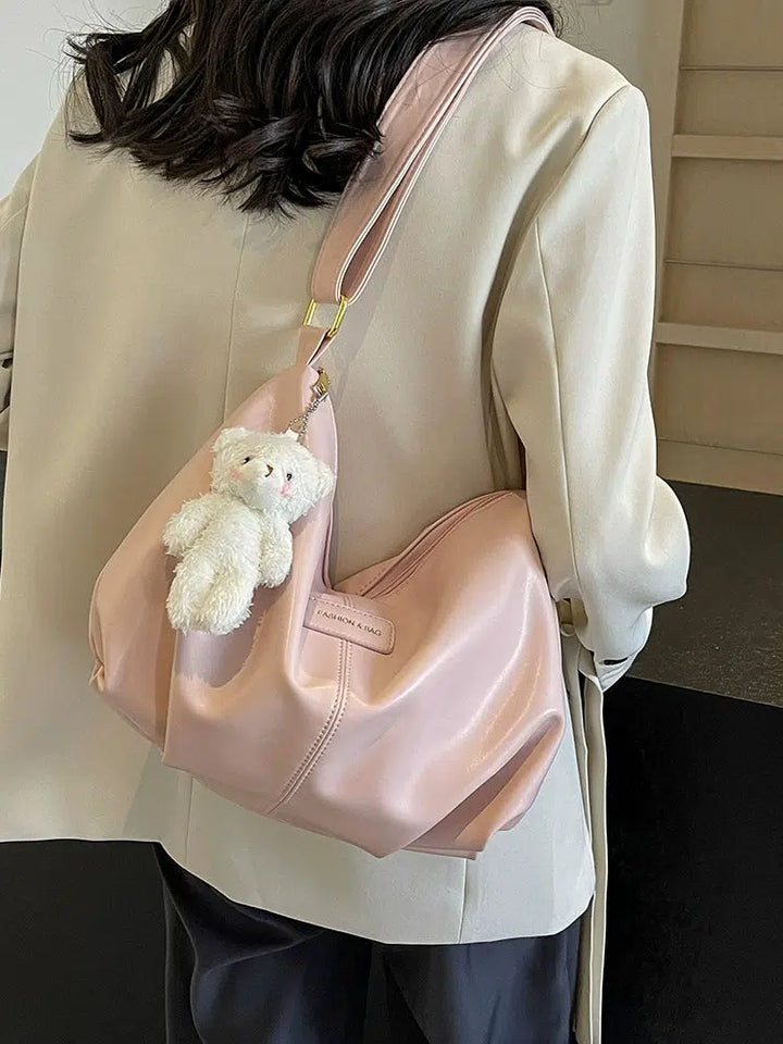 Teddy Charm Shoulder Bag