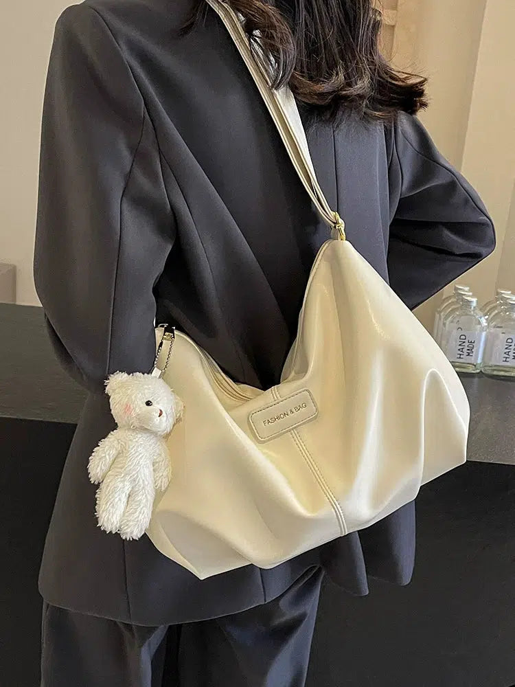 Teddy Charm Shoulder Bag