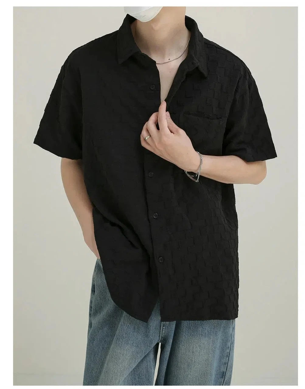 Textured Short Sleeve Shirt